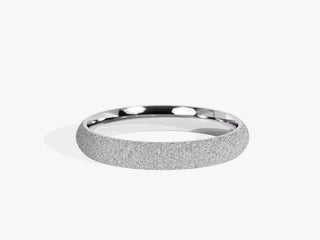 3.0mm Classic Dome Wedding Band with Stardust Finish