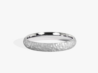 3.0mm Hammered Dome Women's Wedding Band