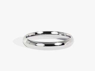 3.0mm Classic Dome Wedding Band Minimalist Wedding Ring