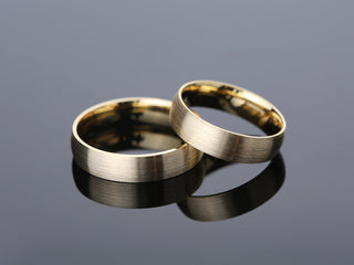 5.0mm Matte Brushed Classic Dome Wedding Band