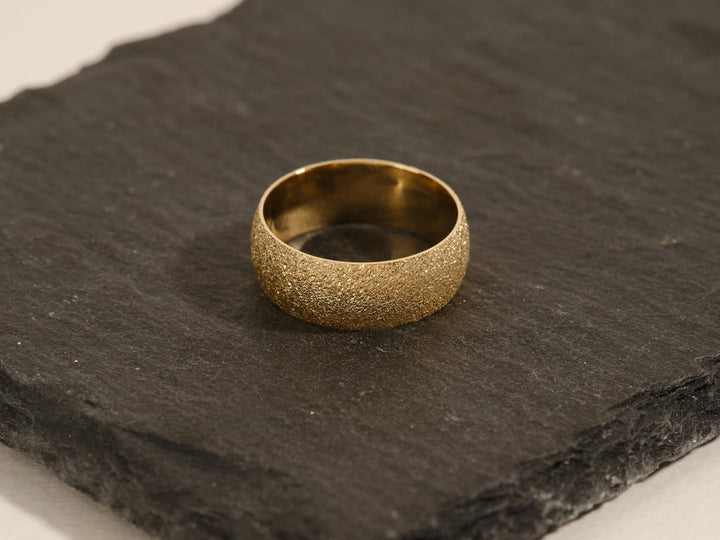8mm Domed Stardust Men's Wedding Band