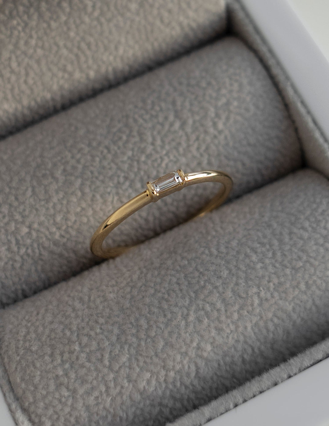 Baguette Diamond CVD EF/VVS Stacker Wedding Band