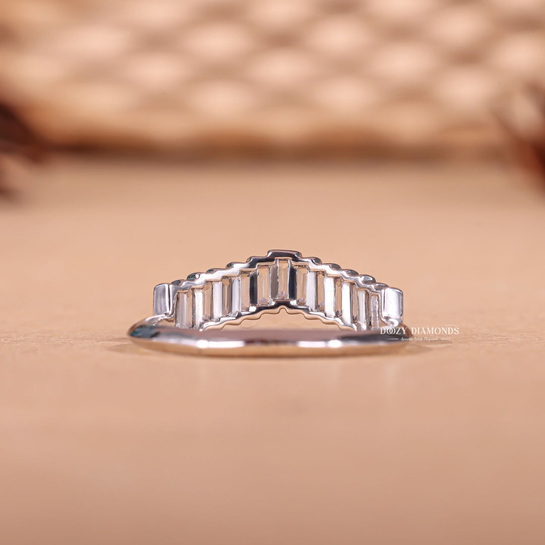 Baguette diamond band full eternity, Baguette diamond band solitaire, Baguette diamond band with side stones, Baguette diamond band halo, Baguette diamond band stackable, Baguette diamond band milgrain,