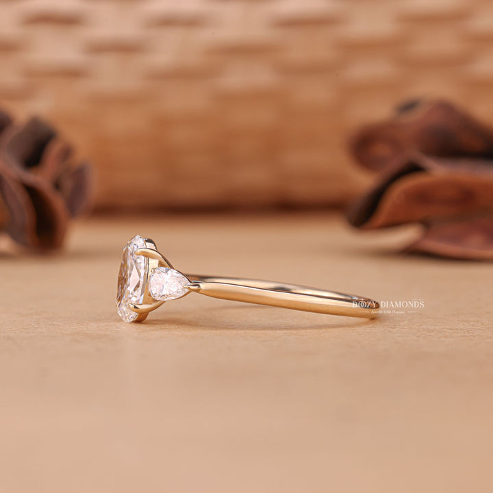 White gold lab-grown diamond engagement ring, Elegant lab-grown diamond ring for bride, Lab-grown halo diamond ring shopping