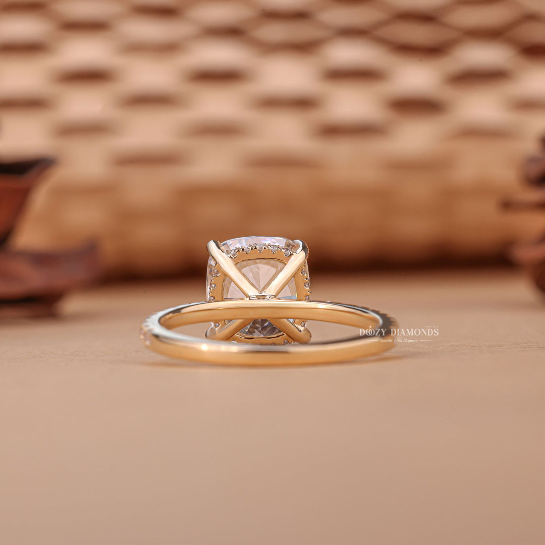 Classic pave diamond rings, Affordable pave engagement rings, Pave diamond ring in white gold, Unique pave engagement rings, Pave ring vs solitaire ring, 