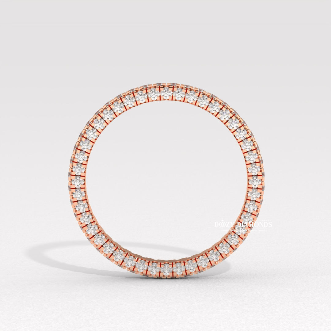 High polish ring
Rhodium plated band
Brushed white gold ring
Matte finish wedding band