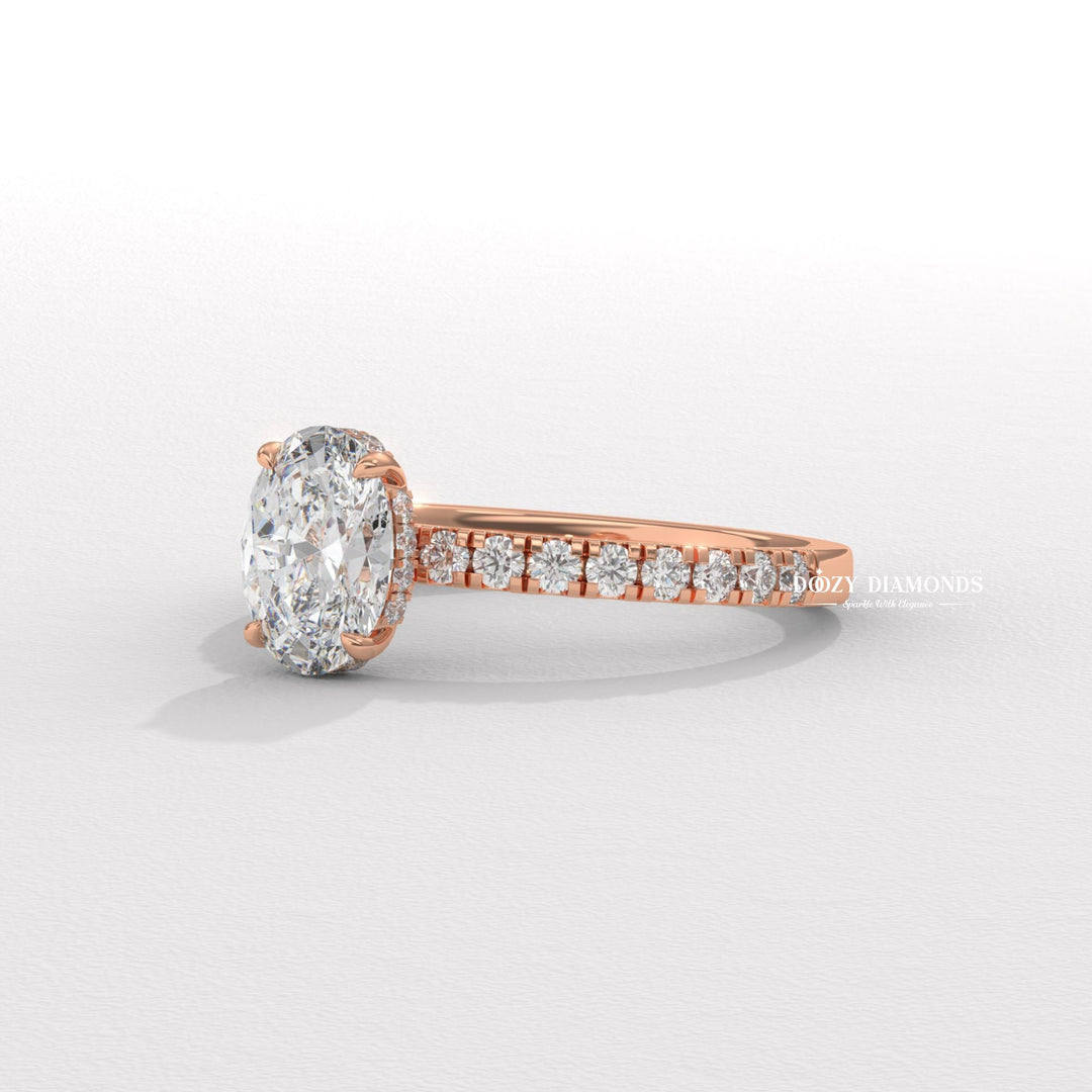 Lab diamond proposal ideas
Buy hidden halo ring online
Minimalist oval engagement ring
Timeless oval hidden halo ring
Statement oval diamond ring 