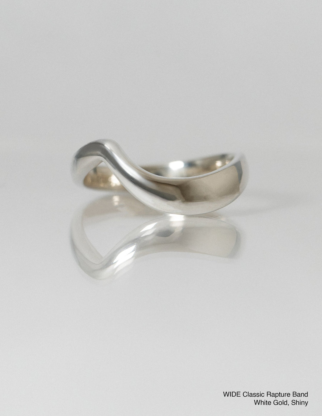 14k|18k Solid Gold Unique Wide Curved Wedding Band