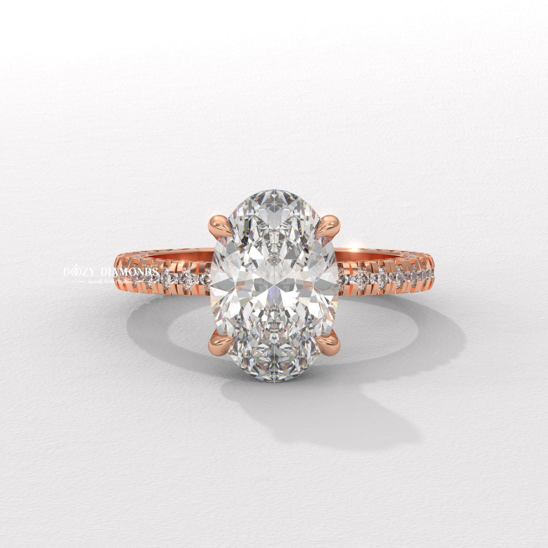 IGI certified lab diamond ring
Certified oval cut diamond
Ethical lab grown diamond
Sustainable engagement ring