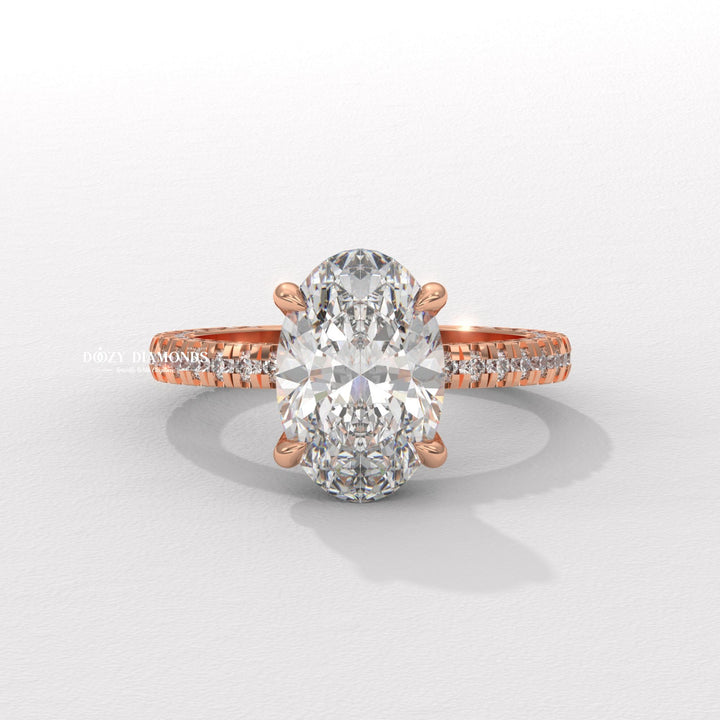 IGI certified lab diamond ring
Certified oval cut diamond
Ethical lab grown diamond
Sustainable engagement ring