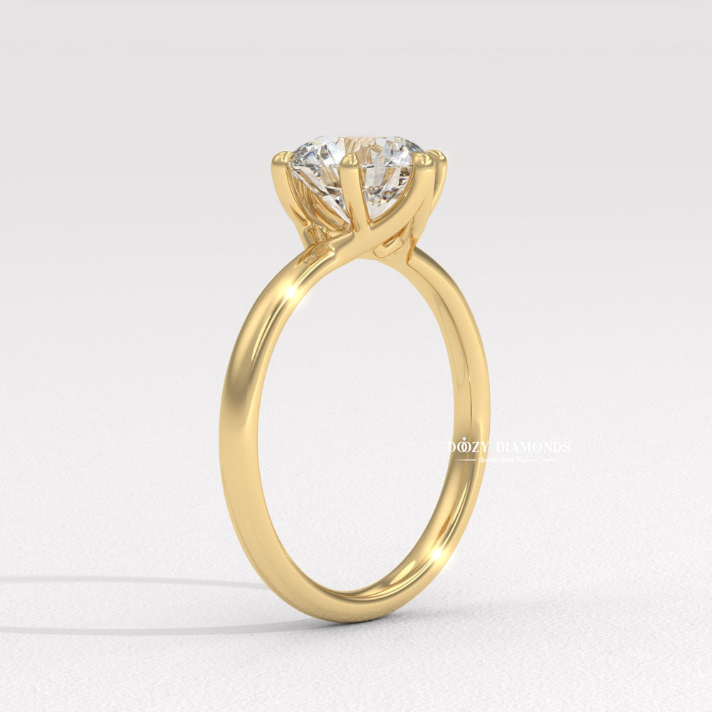 Solitaire Diamond Ring White Gold
Round Brilliant Cut Solitaire
Classic 18K White Gold Solitaire
