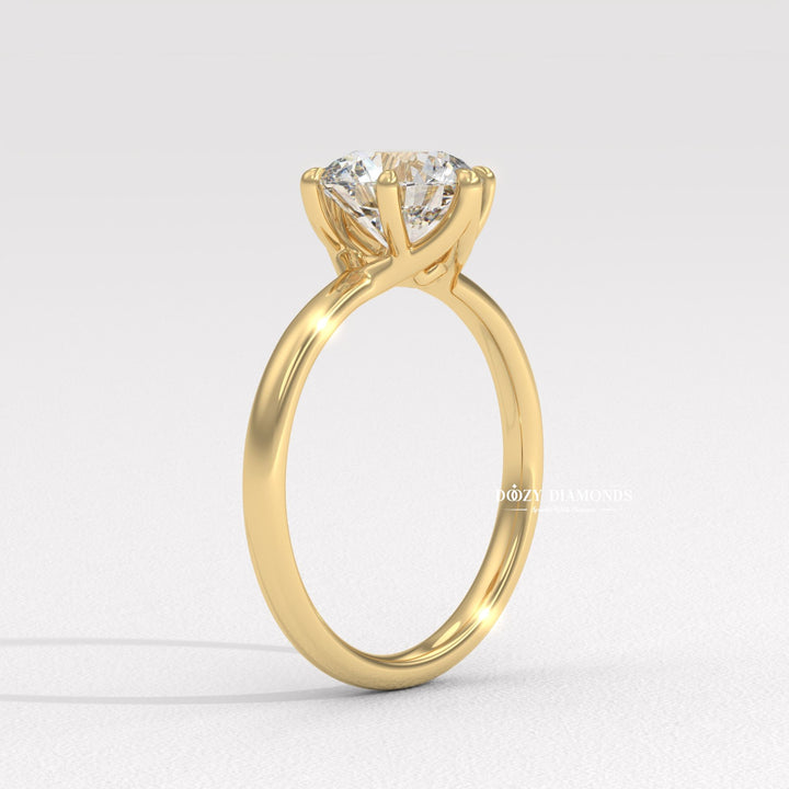 Solitaire Diamond Ring White Gold
Round Brilliant Cut Solitaire
Classic 18K White Gold Solitaire