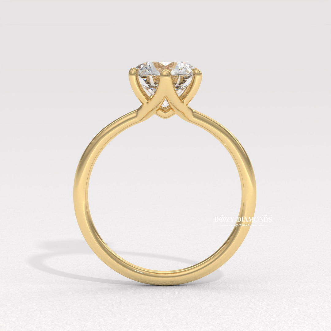 Round Brilliant Cut Solitaire
Classic 18K White Gold Solitaire
