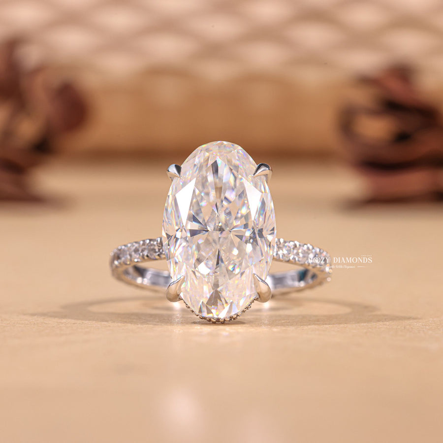 Affordable pave engagement rings, Pave diamond ring in white gold, Unique pave engagement rings, Pave ring vs solitaire ring, Best metal for pave rings,