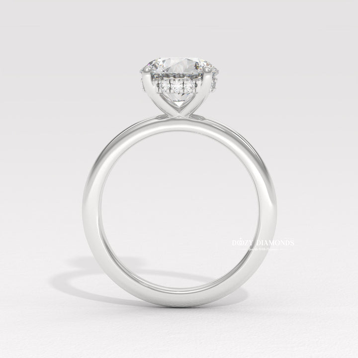Ethical diamond ring
Conflict-free diamond ring
Hidden halo lab grown diamond
Round cut hidden halo ring