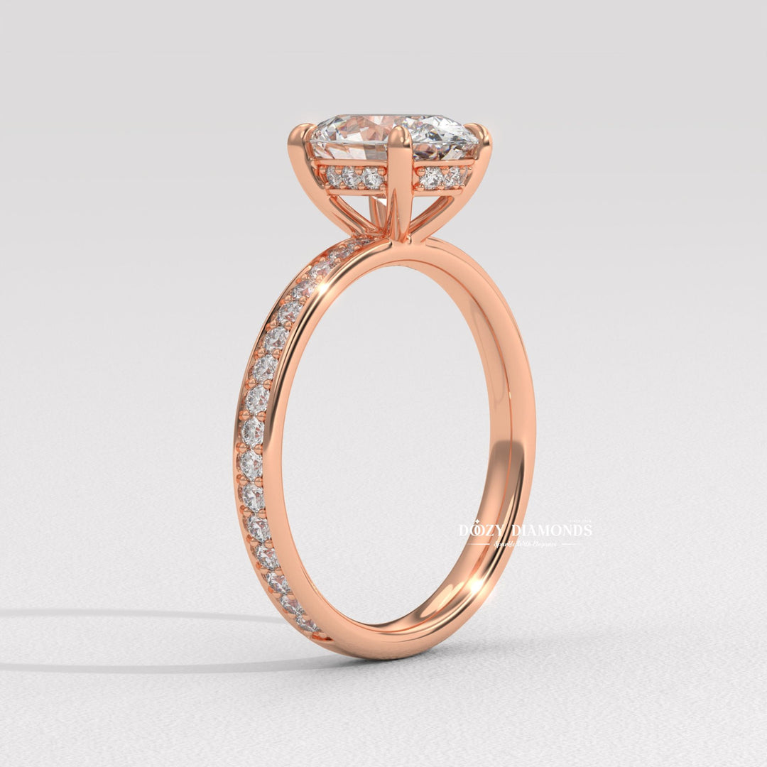 Sustainable lab created diamond
IGI certified oval diamond ring
Conflict free oval diamond