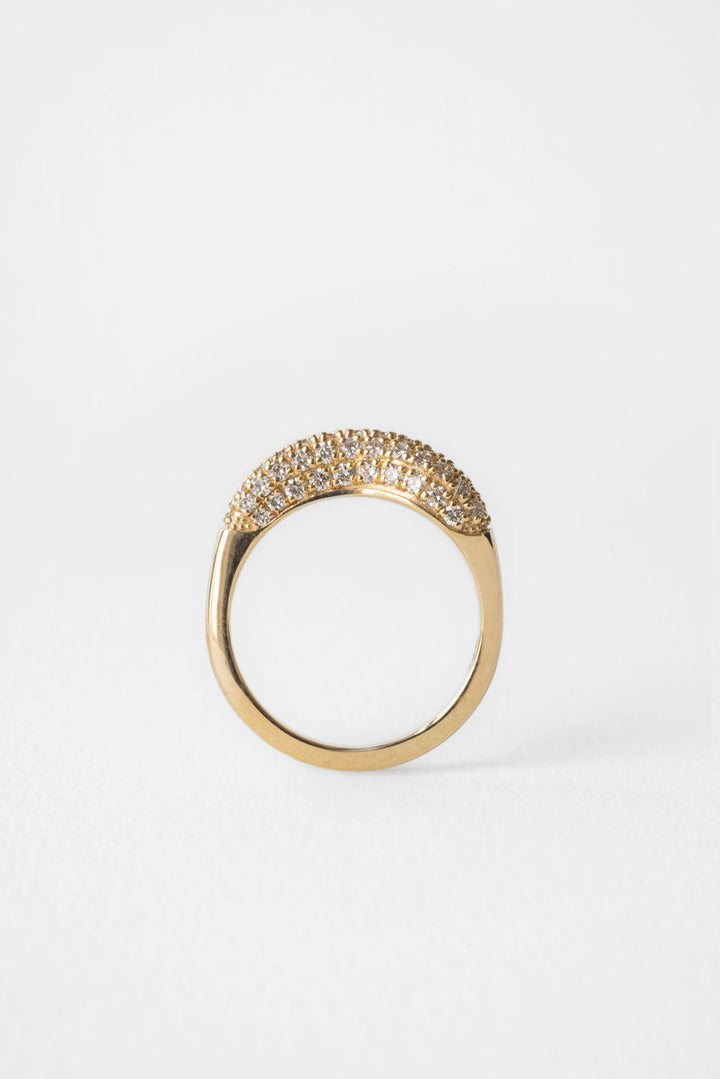 1.0CT East West Pear Cut F-VS Lab Grown Diamond Unique Bridal Ring Set