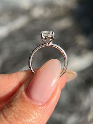 Cushion ethical engagement ring, Cushion sustainable engagement ring, Cushion conflict-free engagement ring, Cushion lab-grown engagement ring, 