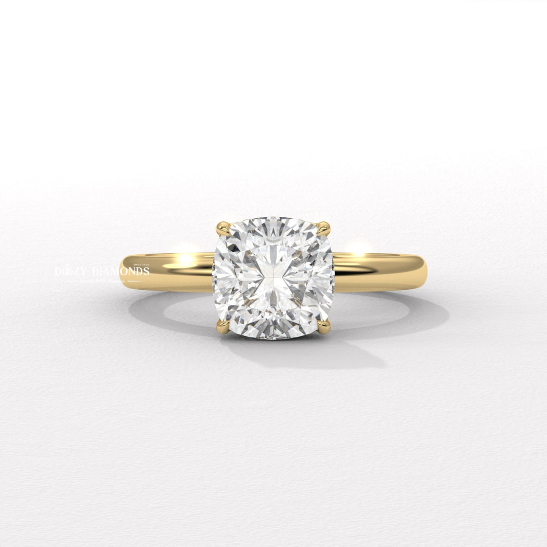 Cushion lab grown diamond ring
Hidden halo engagement ring
Lab grown diamond engagement ring