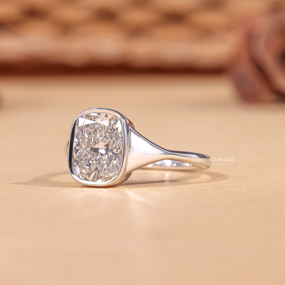 Cushion ethical engagement ring, Cushion sustainable engagement ring, Cushion conflict-free engagement ring, Cushion lab-grown engagement ring, 