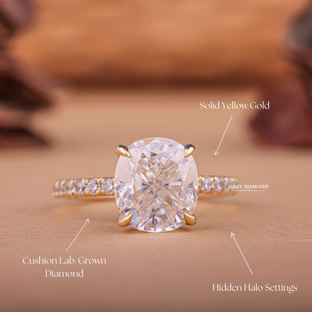 Cushion engraved engagement ring, Cushion halo diamond engagement ring, Cushion solitaire diamond engagement ring, Cushion unique diamond engagement ring, Cushion custom diamond engagement ring, Cushion affordable diamond engagement ring, 