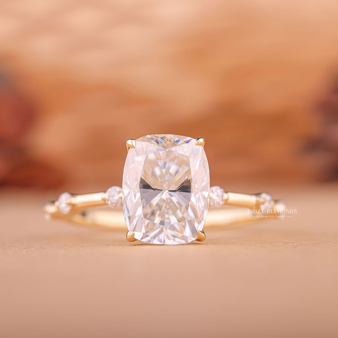 Cushion natural engagement ring, Cushion certified engagement ring, Cushion affordable luxury engagement ring, Cushion budget engagement ring,