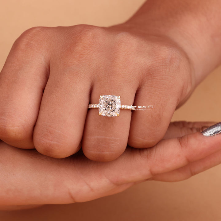 Cushion whimsical engagement ring, Cushion glamorous engagement ring, Cushion sophisticated engagement ring, Cushion trendy engagement ring, Cushion fashionable engagement ring, Cushion versatile engagement ring, Cushion ethical 