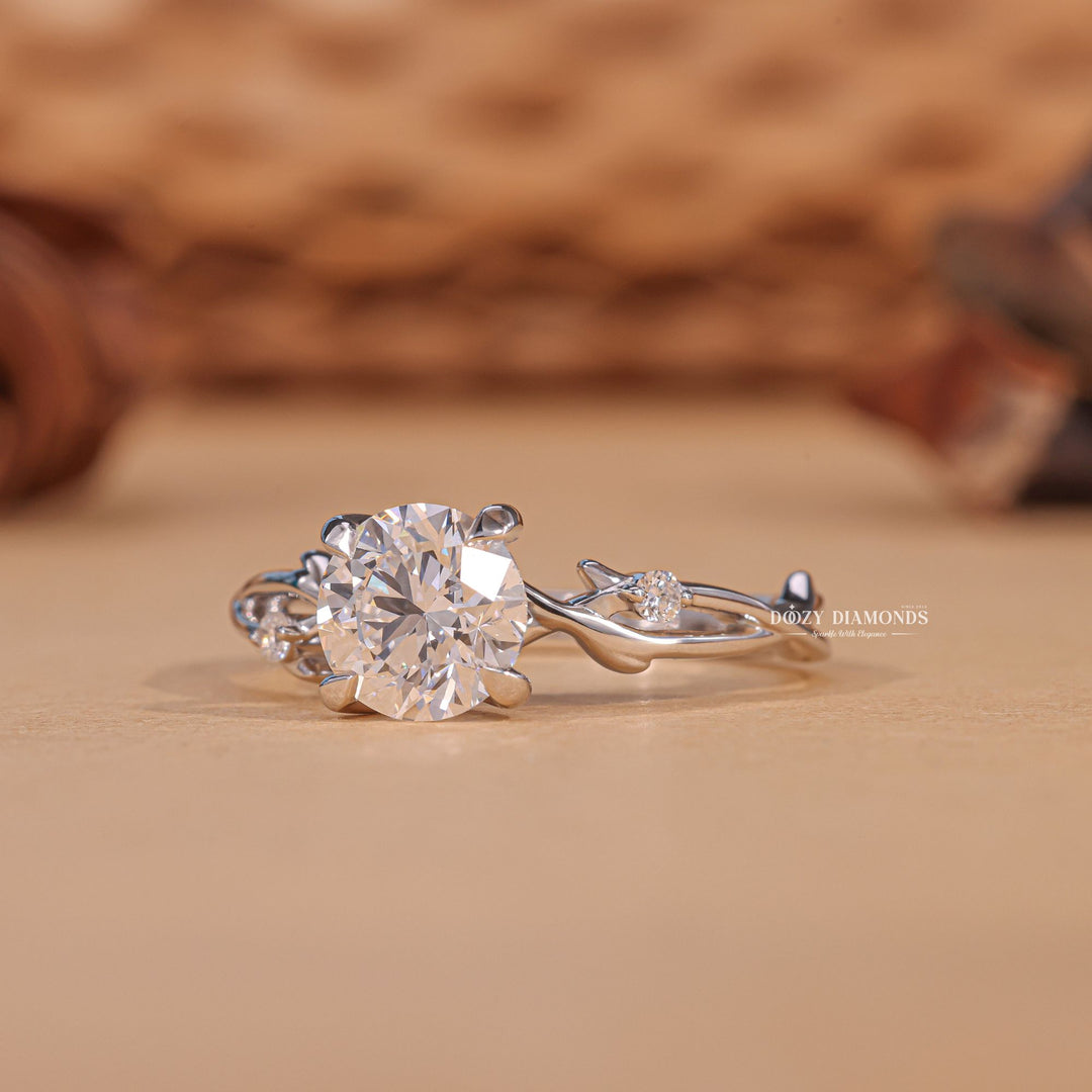 Lab-grown diamond ring in 14K gold, Lab-grown solitaire ring for wedding, Certified lab-grown diamond ring for sale, Eco-friendly lab-grown diamond ring, Designer lab-grown diamond ring purchase,