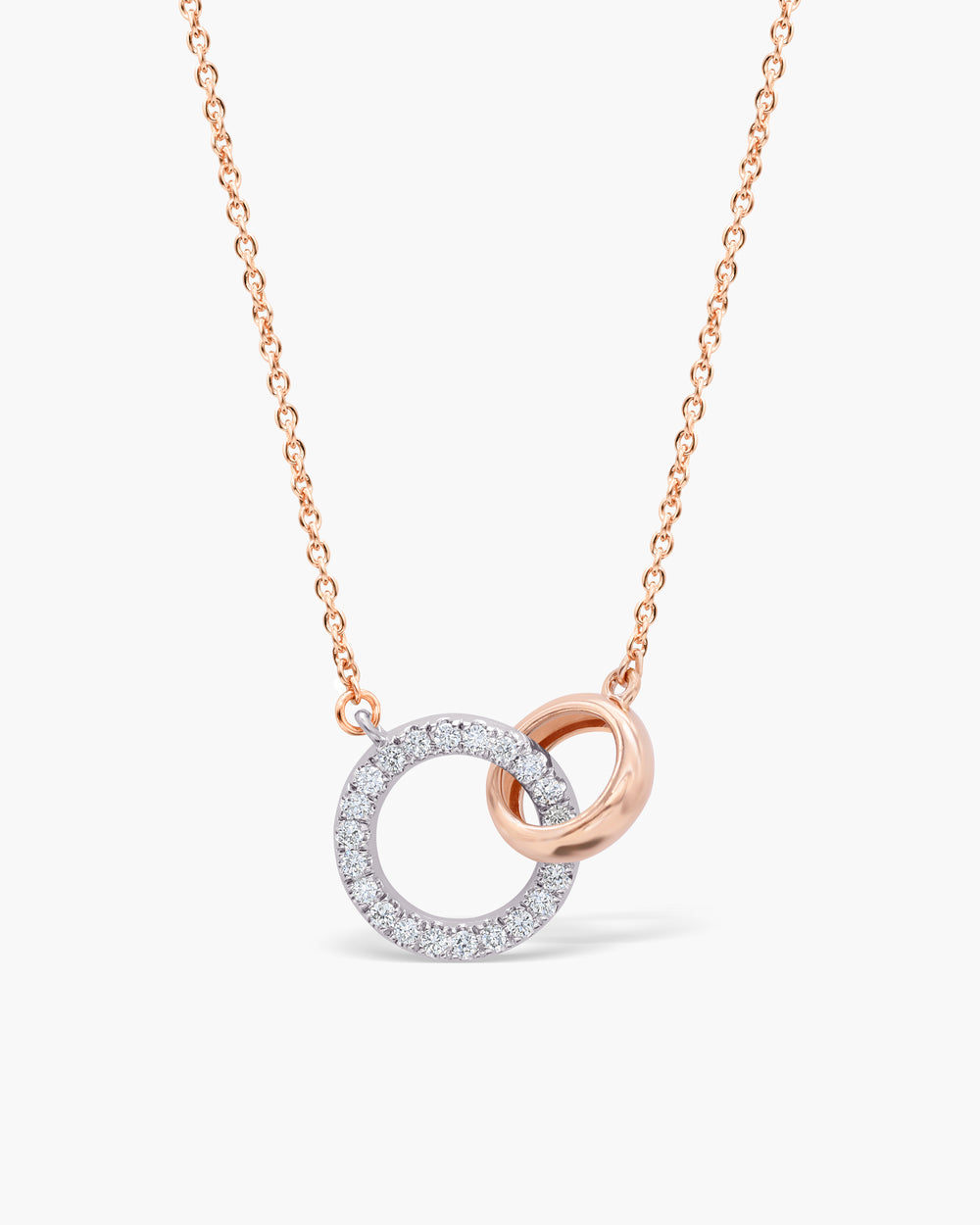 0.17TCW Round Cut Diamond Eternity Circle Of Life Moissanite Necklace For Her