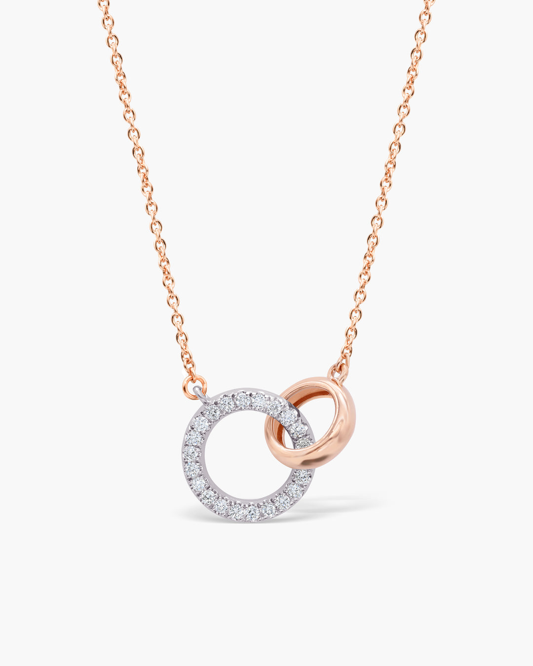 0.17TCW Round Cut Diamond Eternity Circle Of Life Moissanite Necklace For Her