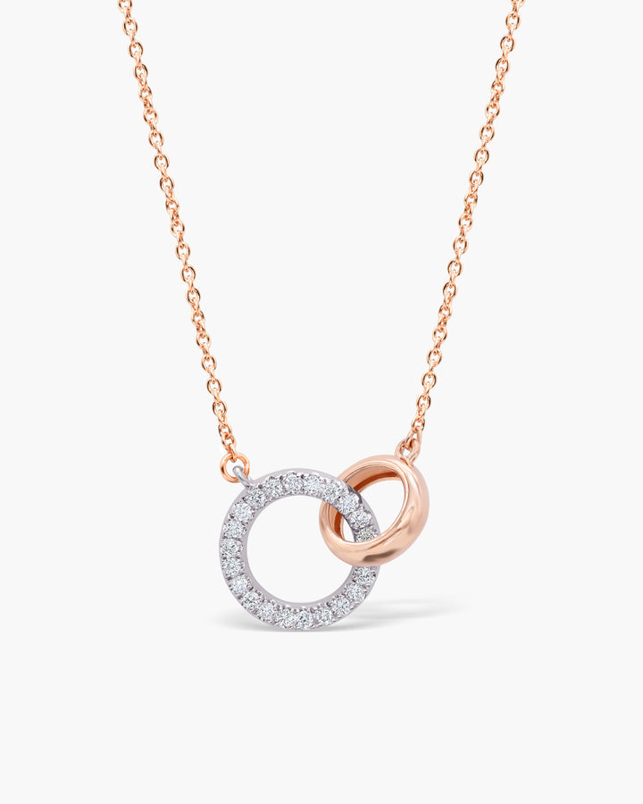 0.17TCW Round Cut Diamond Eternity Circle Of Life Moissanite Necklace For Her