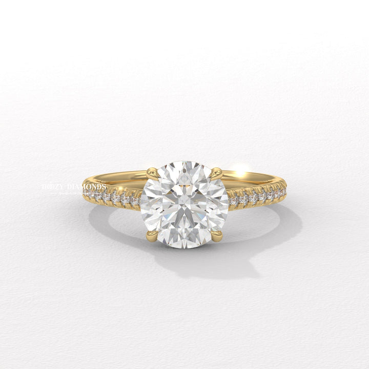 IGI Certified Round Lab Diamond Ring
Lab Created Diamond Pave Ring IGI
Round Lab Grown Diamond Ring Certified
IGI Certified Pave Engagement Ring