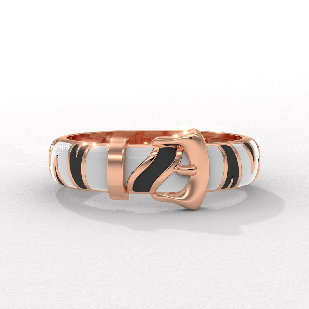 Minimalist Belt Buckle Ring for Her