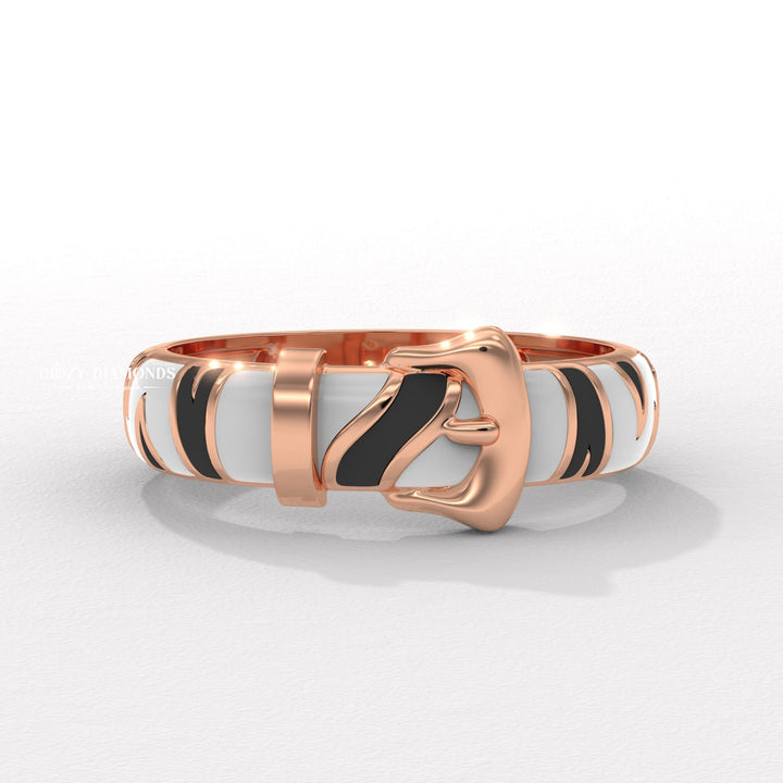Minimalist Belt Buckle Ring for Her