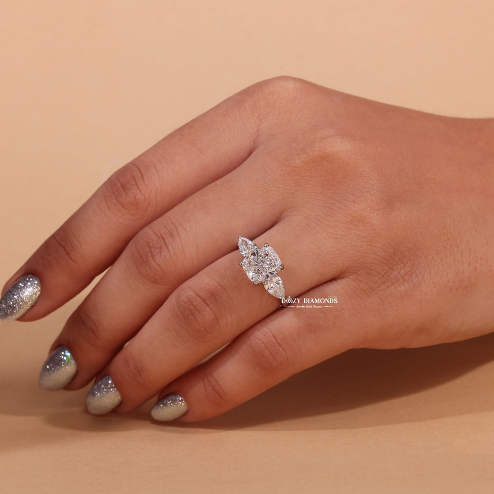 Cushion cut engagement ring, Cushion diamond engagement ring, Cushion solitaire engagement ring, 