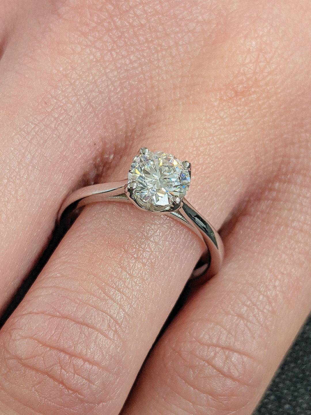 Timeless Round Cut Solitaire Lab Diamond Engagement Ring