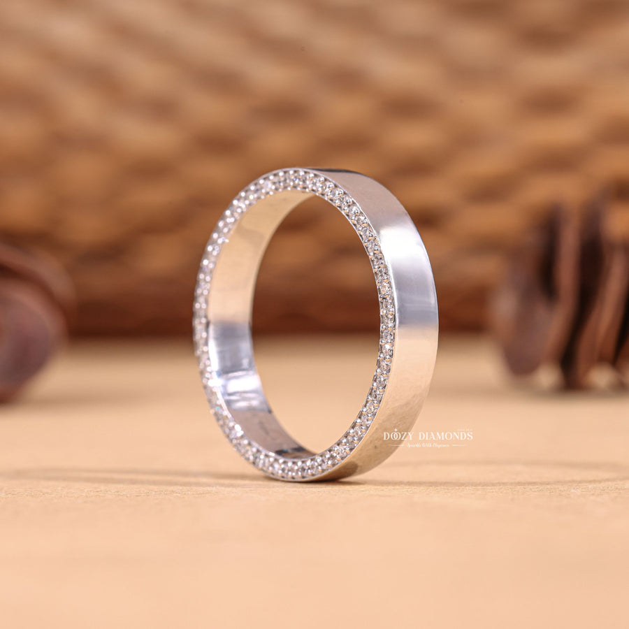 Diamond wedding band for men, Classic diamond wedding band, Vintage diamond wedding band, Modern diamond wedding band, 