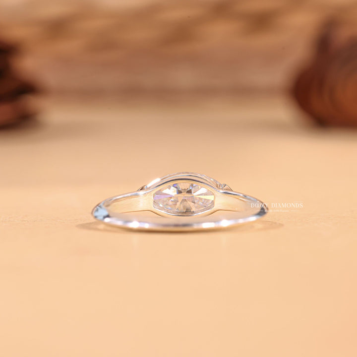 Discounted East-West diamond rings, Luxury East-West engagement rings, Unique East-West diamond rings