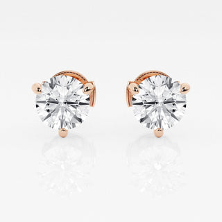 3ct Round FG-VS2 Lab-Grown Diamond Stud Earrings For Women