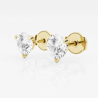 3ct Round FG-VS2 Lab-Grown Diamond Stud Earrings For Women