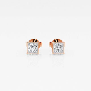 Princess FG-VS2 Lab-Grown Diamond Solitaire Stud Earrings