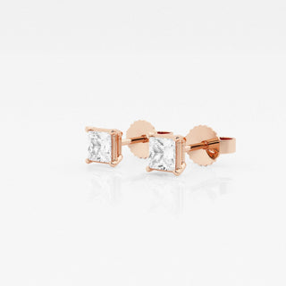 Princess FG-VS2 Lab-Grown Diamond Solitaire Stud Earrings