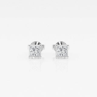 Princess FG-VS2 Lab-Grown Diamond Solitaire Stud Earrings