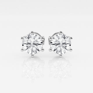 Round FG-VS2 Lab-Grown Diamond Solitaire Stud Earrings