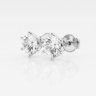 Round FG-VS2 Lab-Grown Diamond Solitaire Stud Earrings