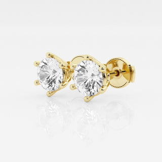 Round FG-VS2 Lab-Grown Diamond Solitaire Stud Earrings