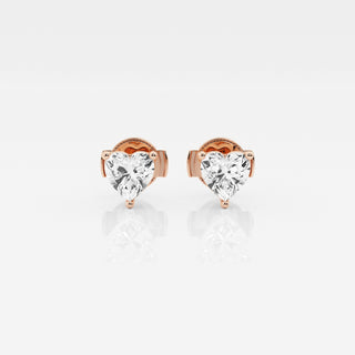 Heart Cut FG-VS2 Lab-Grown Diamond Stud Earrings