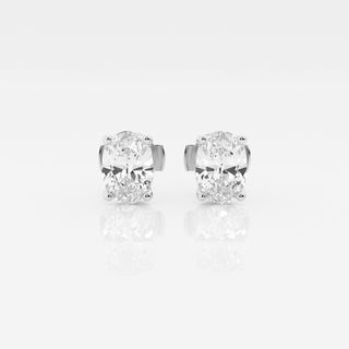 Oval Cut FG-VS2 Lab-Grown Diamond Solitaire Stud Earrings