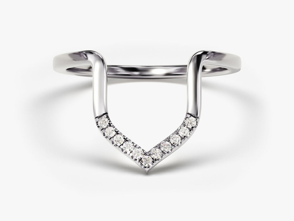 Round Lab Grown Arch Diamond Engagement Ring For Women
