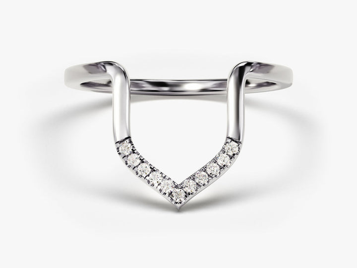 Round Lab Grown Arch Diamond Engagement Ring For Women